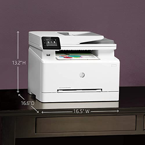 HP Laserjet Pro M283fdw Wireless All-in-One Color Laser Printer, Mobile Print&Scan&Copy&Fax, Duplex Printing, 22ppm, 2.7