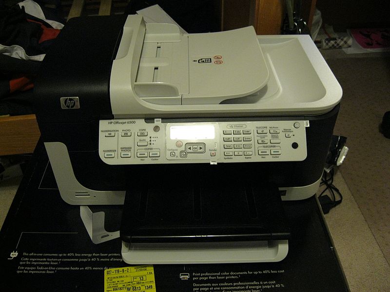 HP 2550l Printer Warning Lights